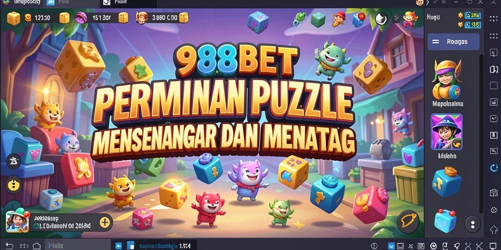 Tampilan gameplay menarik dari 988BET dengan puzzle yang menantang.