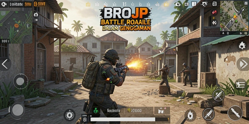 Gameplay seru BROJP dengan pertempuran yang intens.