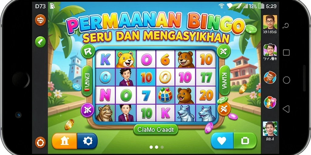 Tampilan menarik dari gameplay Bingo D73 yang seru.