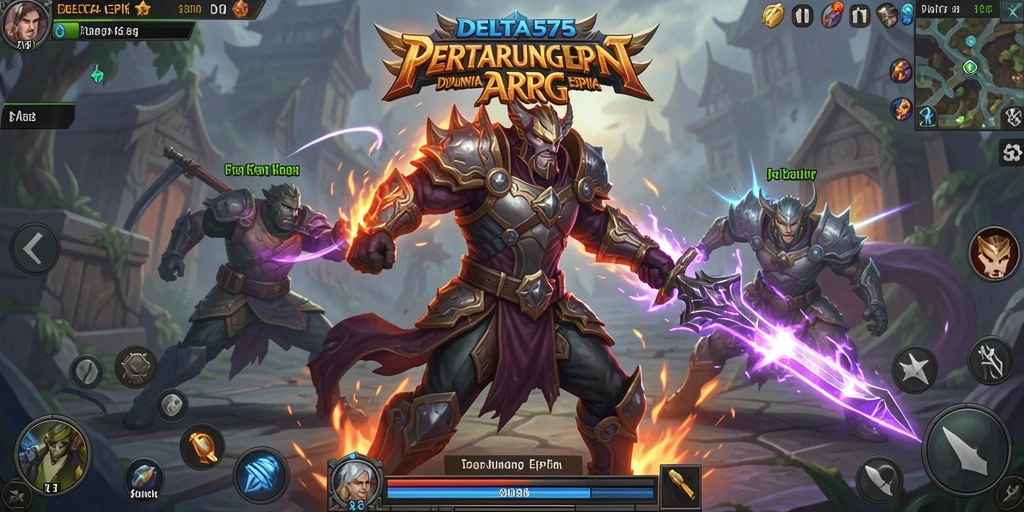 Tampilan gameplay mendebarkan dari DELTA575 di dunia ARPG.