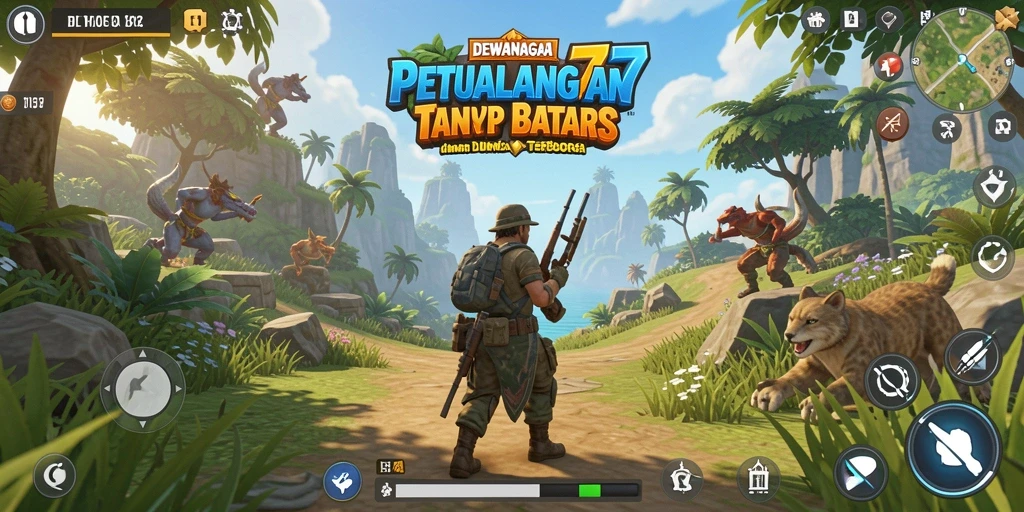 Tampilan gameplay yang mendebarkan dari DEWANAGA77 di dunia terbuka.
