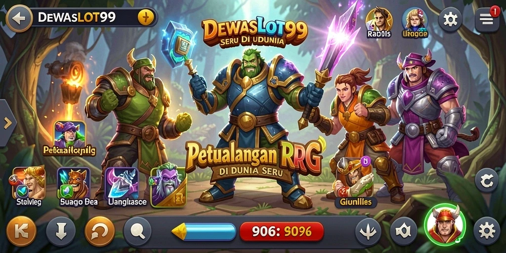 Gameplay DEWASLOT99 yang mendebarkan dengan petualangan RPG.