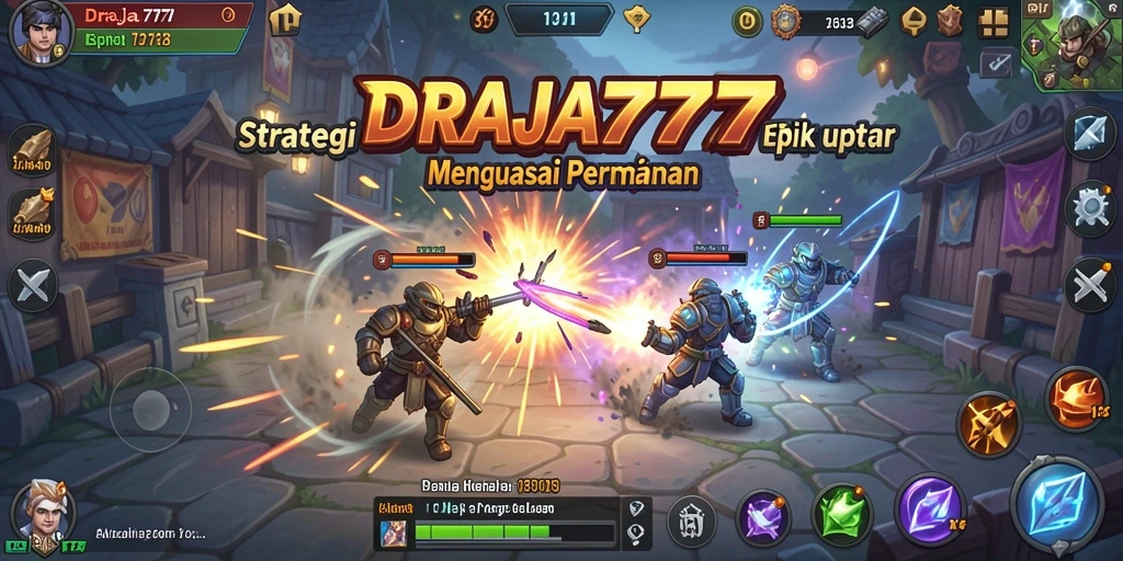 Tampilan gameplay DRAJA777 yang penuh strategi dan aksi.