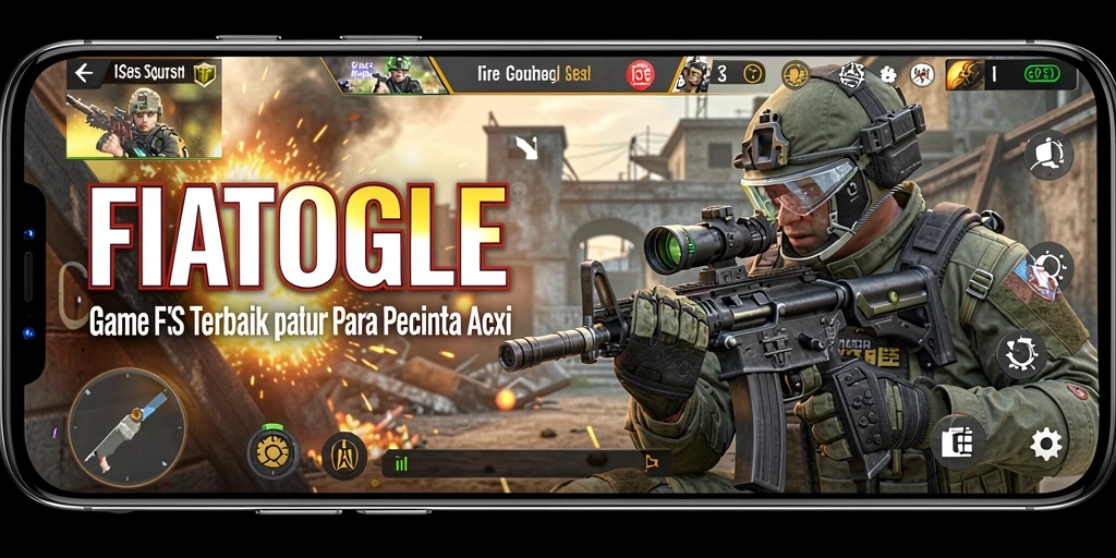 Tampilan aksi seru dalam gameplay FIATOGEL.