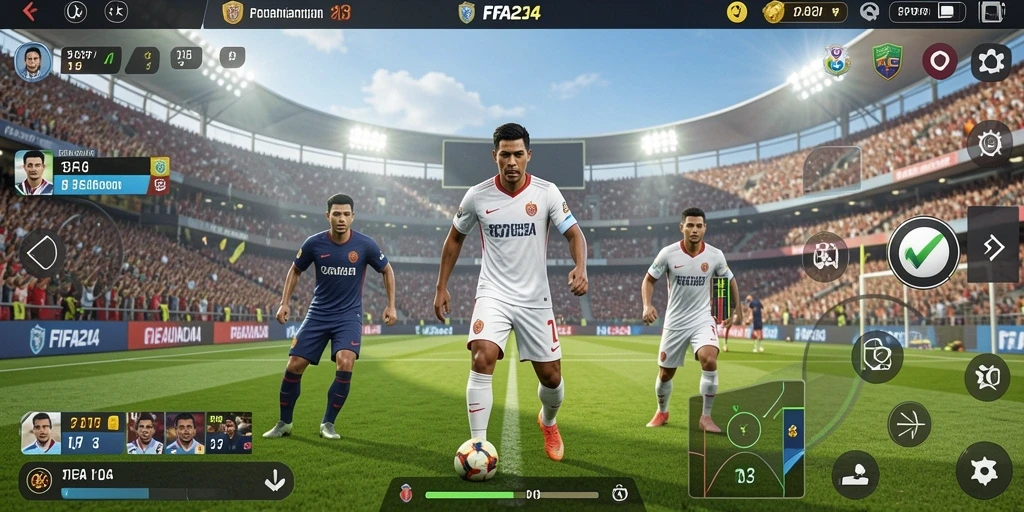Tampilan gameplay FIFA234 yang mendebarkan dan penuh aksi.