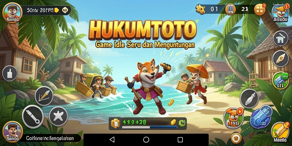 Tampilan gameplay HUKUMTOTO yang seru dalam mode Idle.