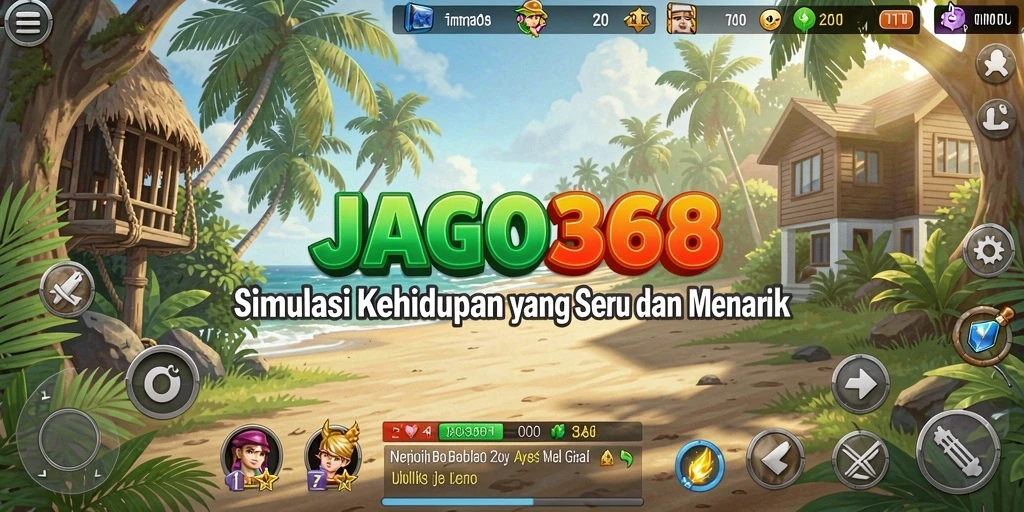 Screenshot gameplay <strong>JAGO368</strong> menunjukkan interaksi karakter yang realistis.