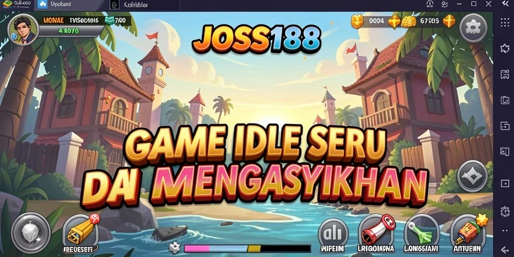 Tampilan gameplay seru JOSS188 dengan mekanika Idle yang menarik.