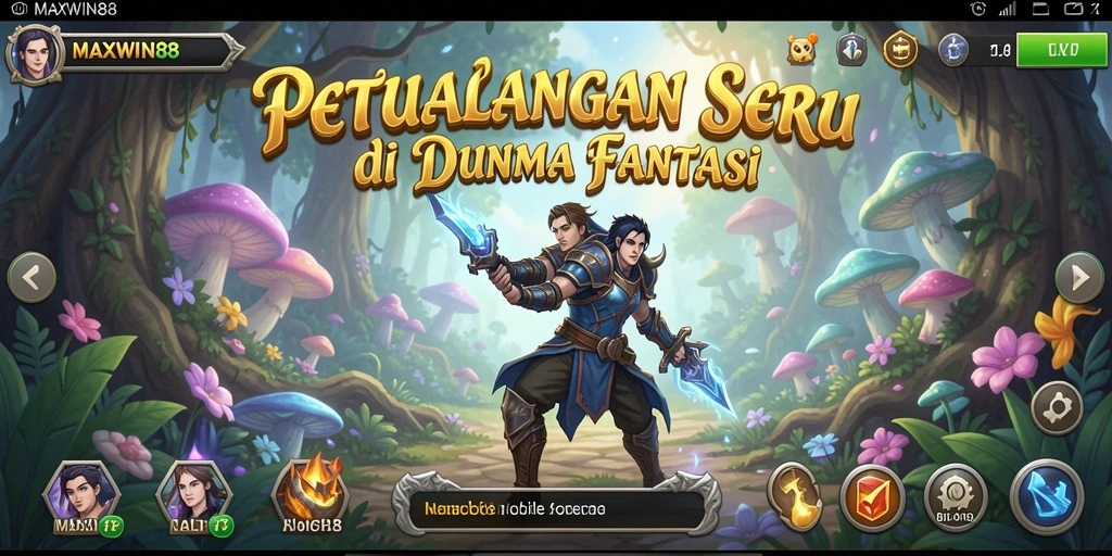 Tampilan gameplay seru dalam dunia petualangan MAXWIN88.
