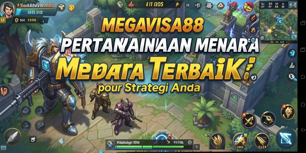 Tampilan gameplay menegangkan dari MEGAVISA88 yang menunjukkan bagaimana mempertahankan menara.