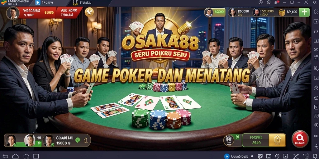 Gameplay Poker yang seru dan kompetitif di OSAKA88.