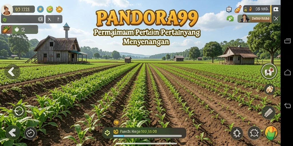 Tampilan gameplay PANDORA99 yang seru dalam bertani.
