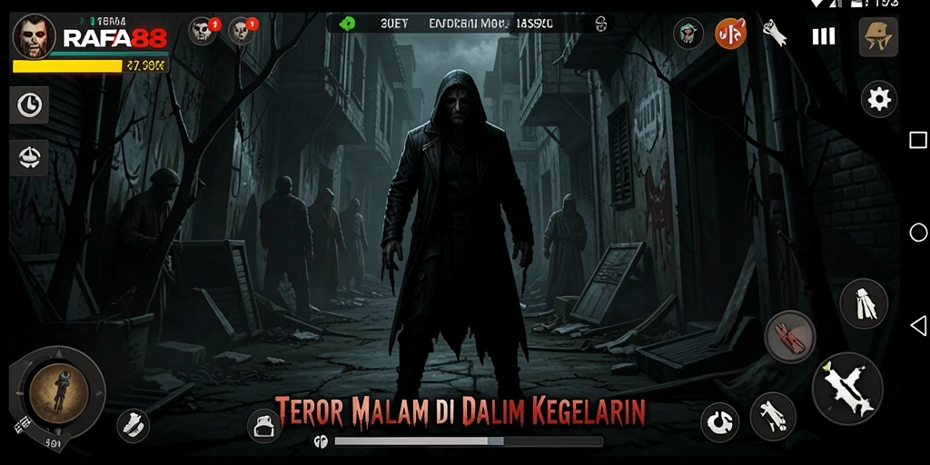 Tangkapan layar menunjukkan momen mencekam dari gameplay RAFA88.