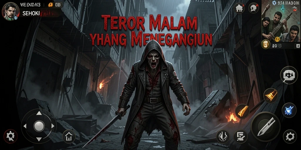 Gameplay SEHOKI yang mendebarkan dengan suasana horor yang mencekam.