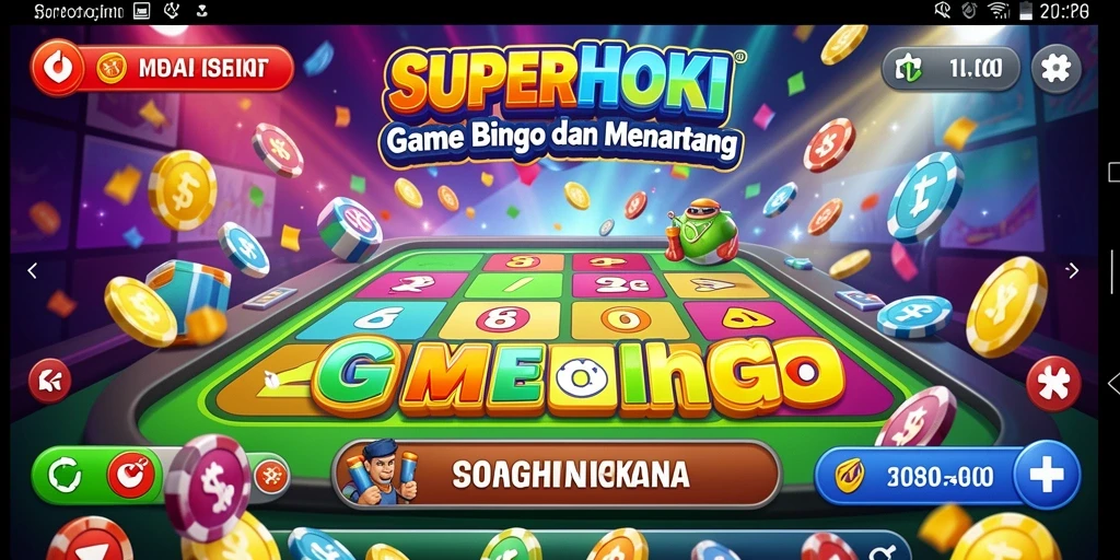 Tampilan gameplay SUPERHOKI yang seru dan dinamis.