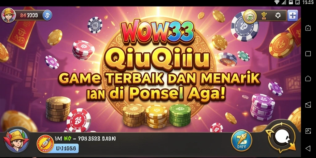 Tampilan gameplay seru dari permainan QiuQiu WOW33.